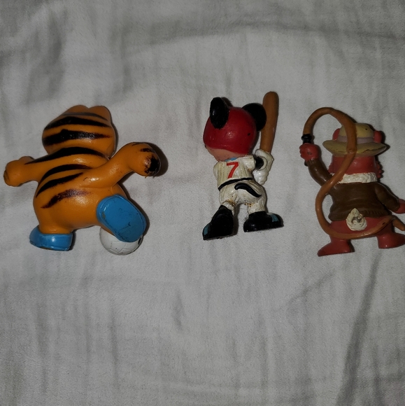 Garfield, Mickey and Chip - 3 Vintage Small Figures - Picture 5 of 5